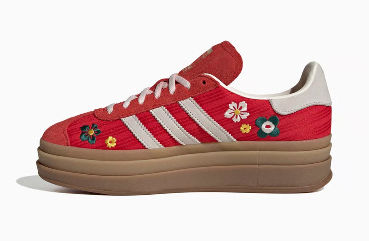 Liberty London x adidas Gazelle Bold Red