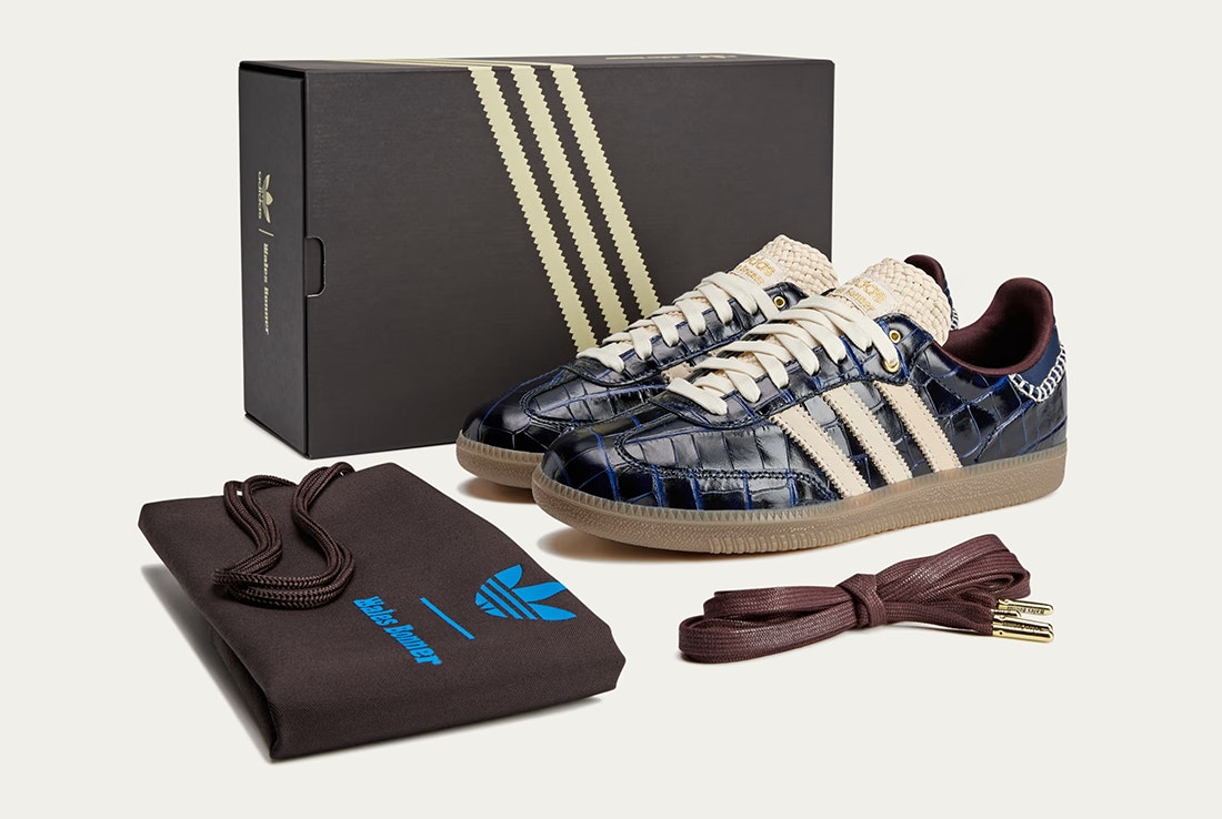 Wales Bonner x adidas Samba "Navy Croc"