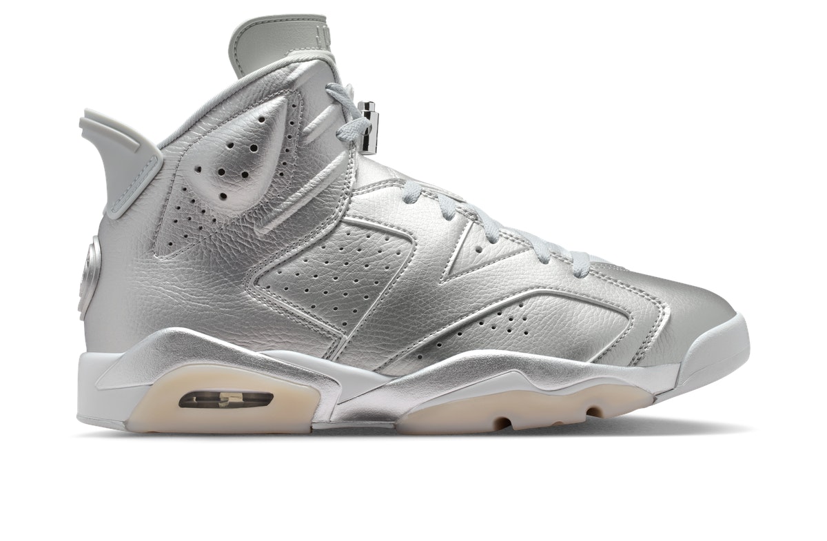 PSG x Nike Air Jordan 6 Metallic Silver