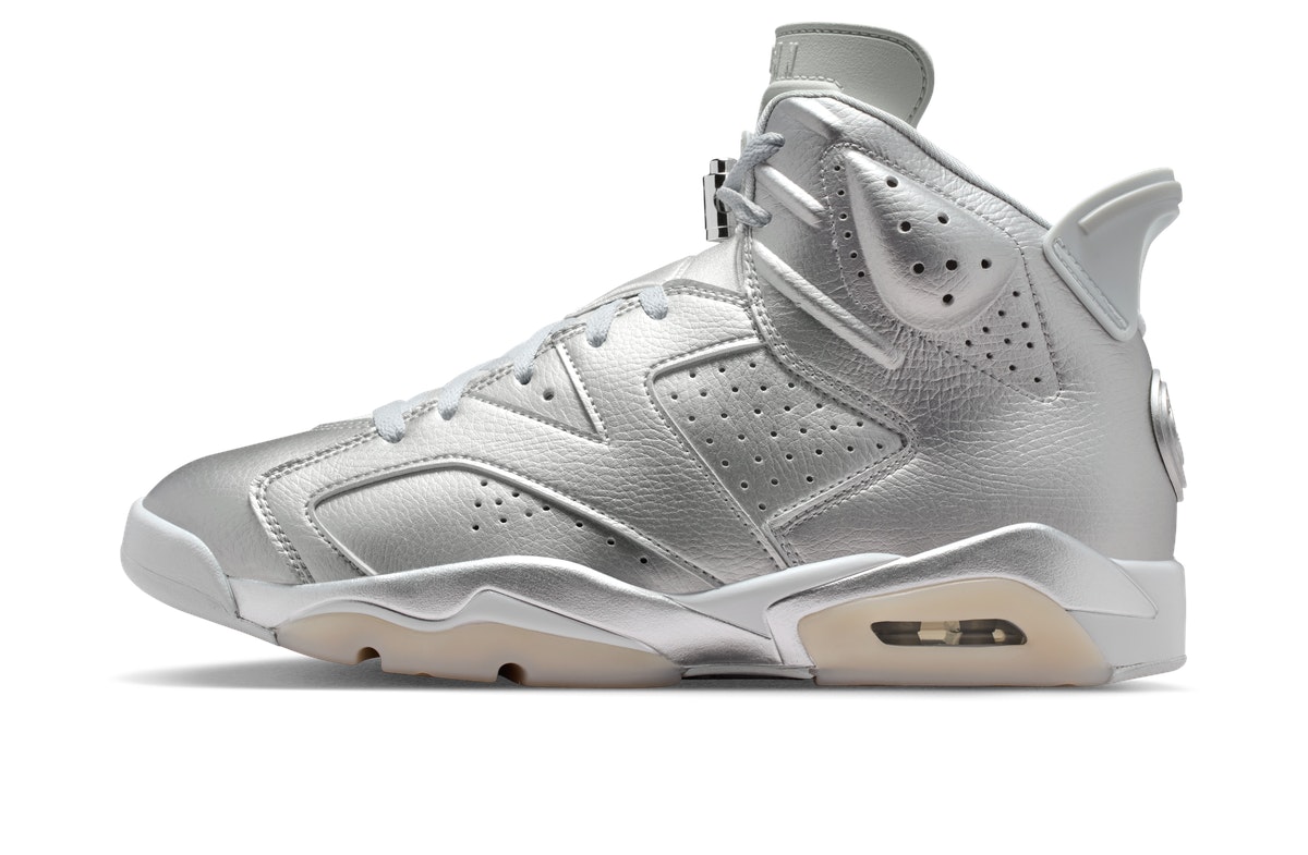 PSG x Nike Air Jordan 6 Metallic Silver