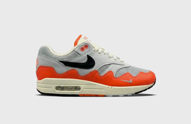 Patta x Nike Air Max 1 Waves White Crimson Patta x Nike Air Max 1 Waves White Crimson