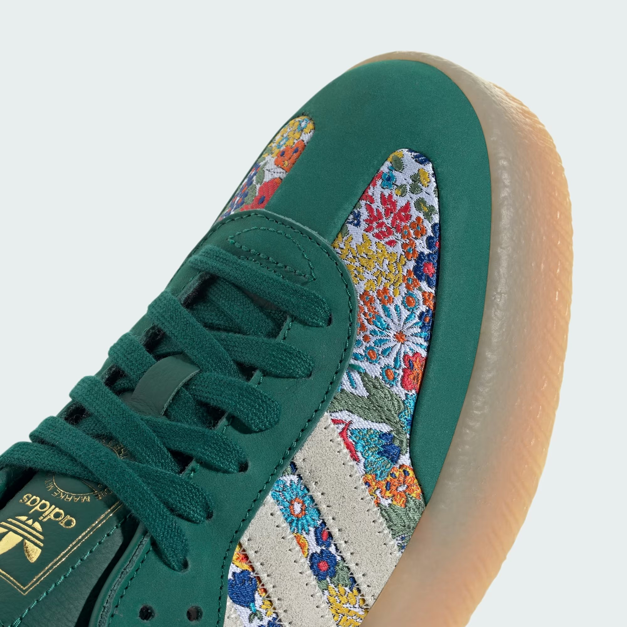 Liberty London x adidas Sambae "Collegiate Green"