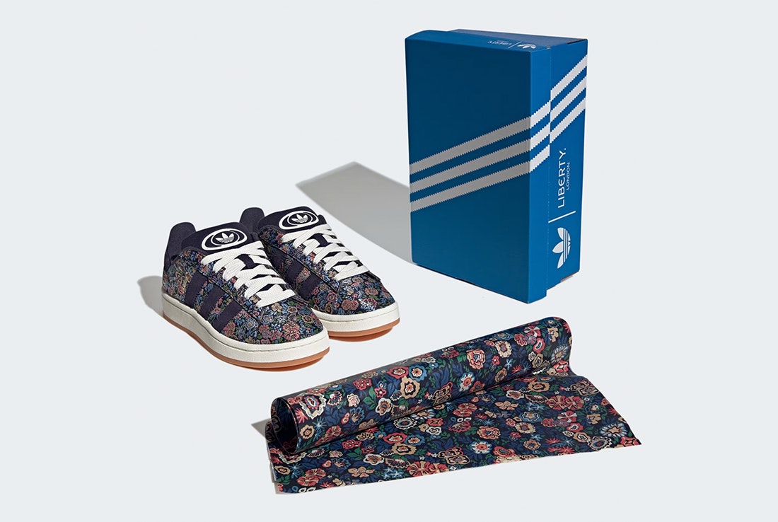 Liberty London x adidas Campus 00s Kids "Marine Blue"