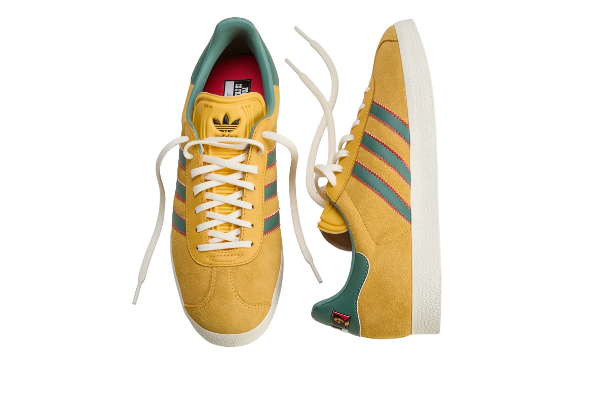 Bob Marley x adidas Gazelle Bold Gold