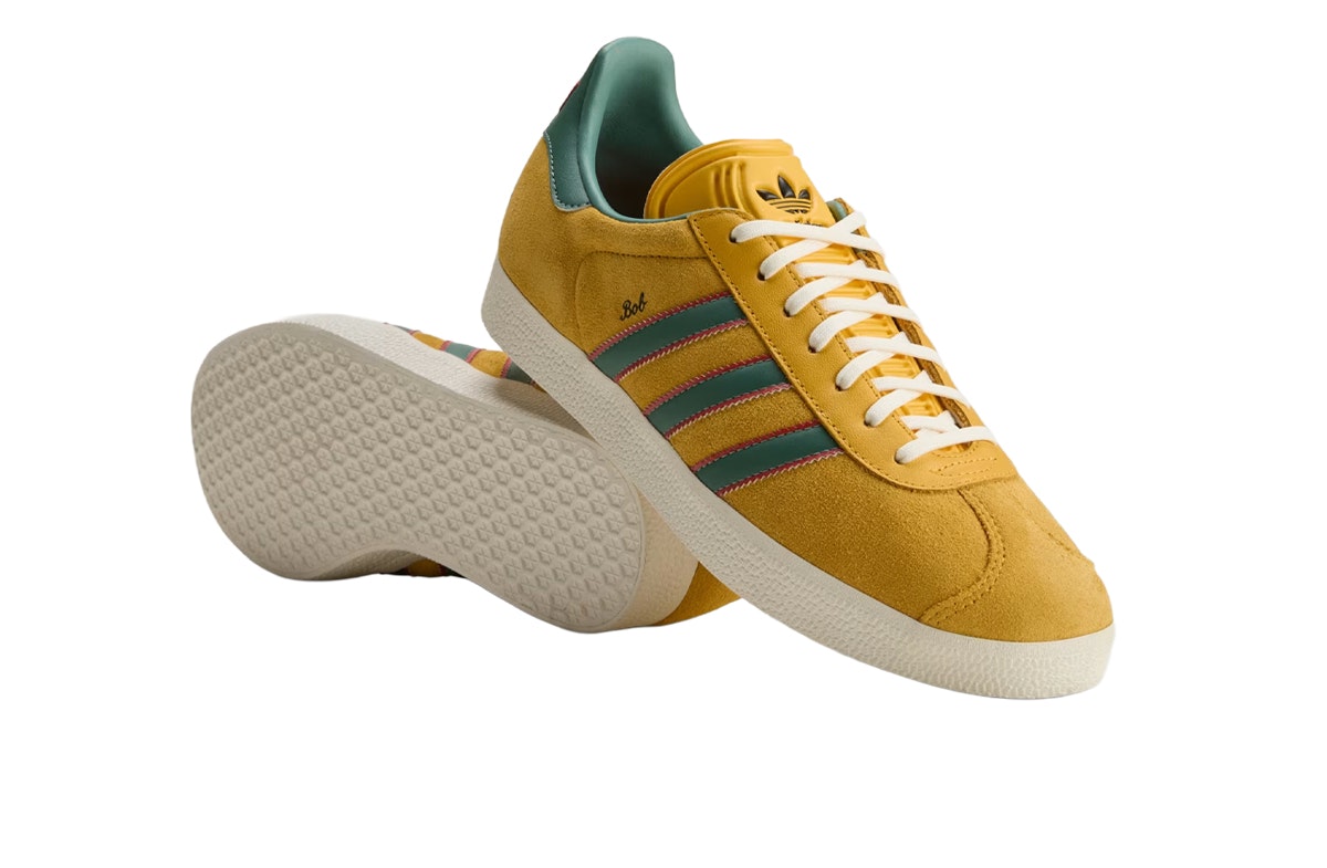 Bob Marley x adidas Gazelle Bold Gold