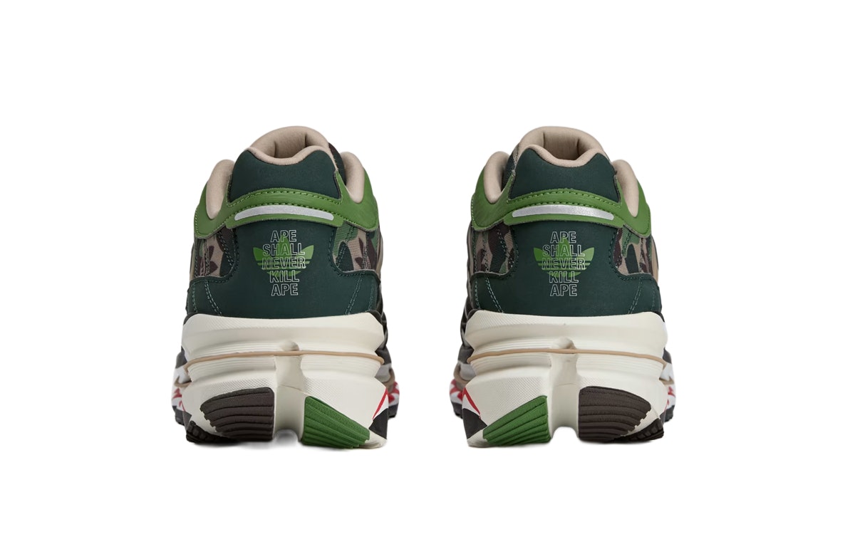 BAPE x adidas Samba Adistar HRMY Green Camo