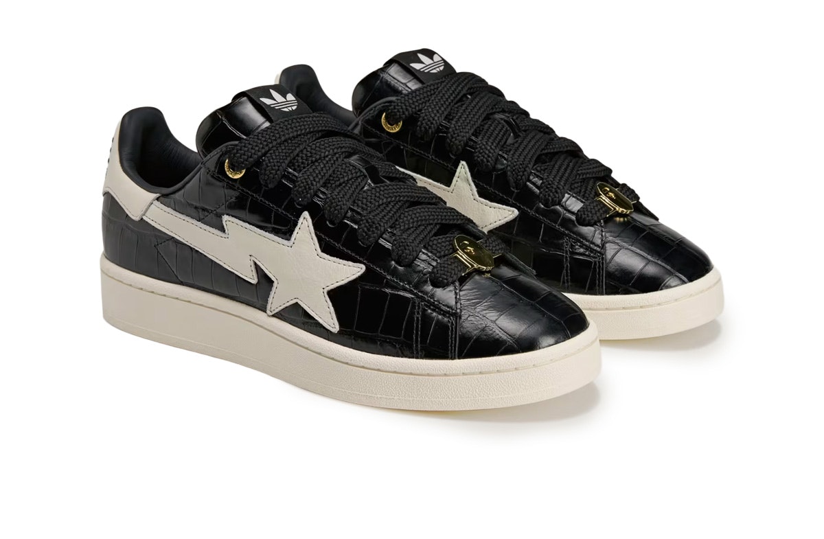 BAPE x adidas Campus 00s Black White