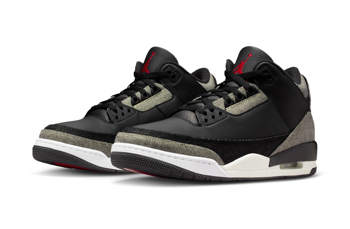 Levi's x Nike Air Jordan Retro 3 Black Denim Levi's x Nike Air Jordan Retro 3 Black Denim