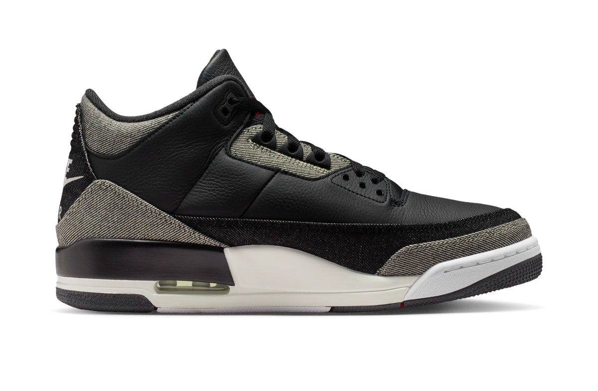 Levi's x Nike Air Jordan Retro 3 Black Denim Levi's x Nike Air Jordan Retro 3 Black Denim