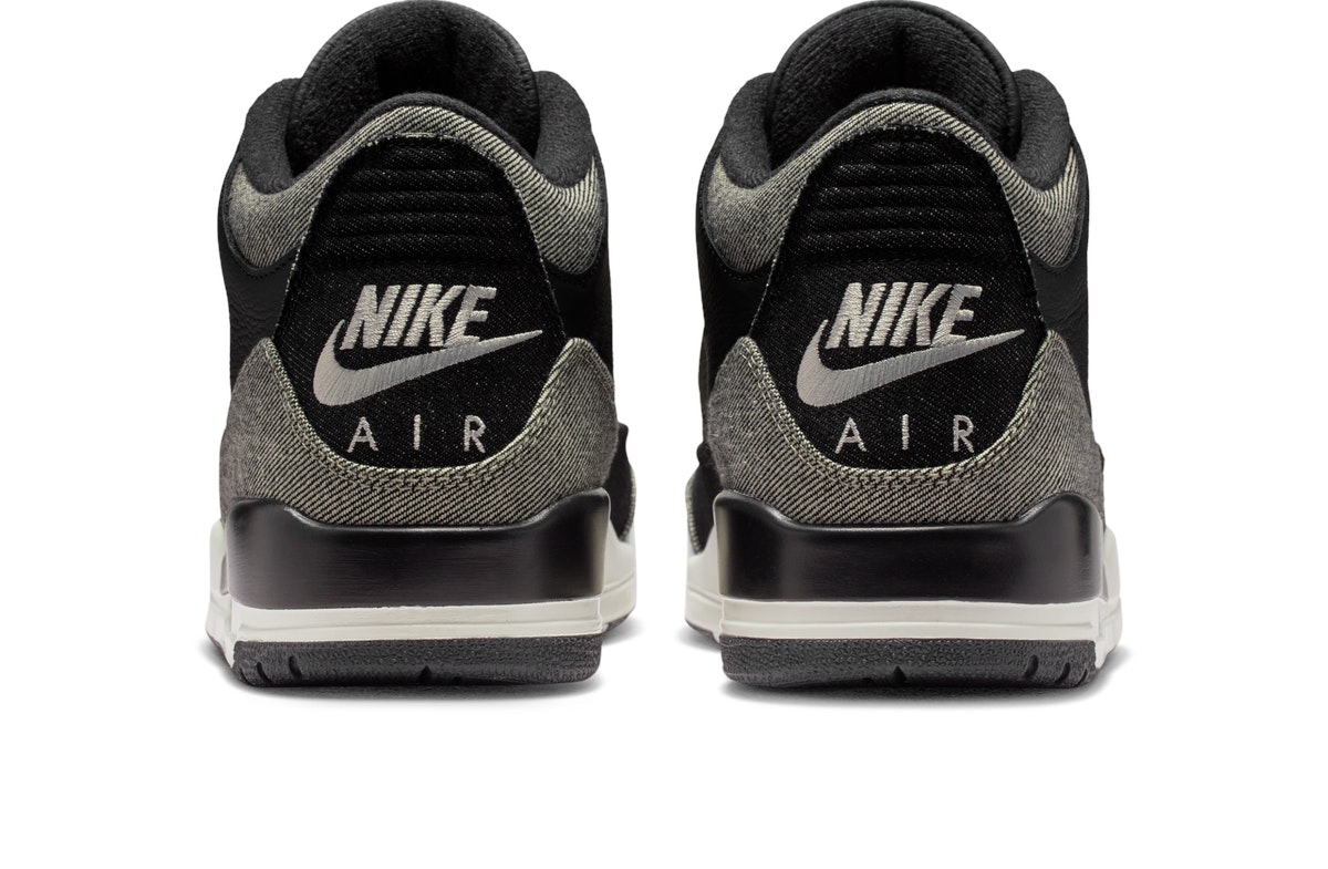Levi's x Nike Air Jordan Retro 3 Black Denim Levi's x Nike Air Jordan Retro 3 Black Denim