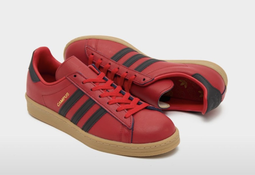 size? x adidas Campus 80s "City Flip" (Red)