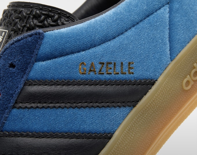 size? x adidas Gazelle Indoor "Deep Blue"