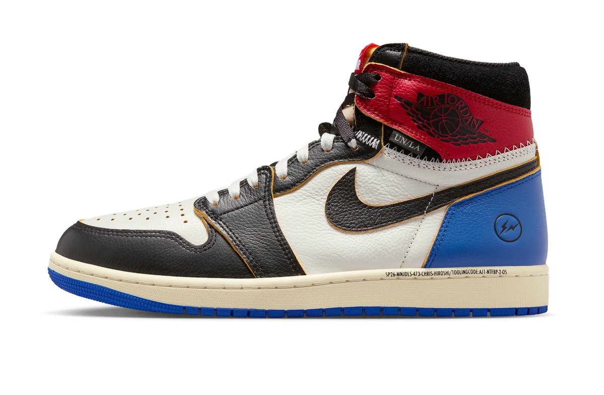 Fragment x Union LA x Nike Air Jordan 1 High OG SP Varsity Red Sport Royal
