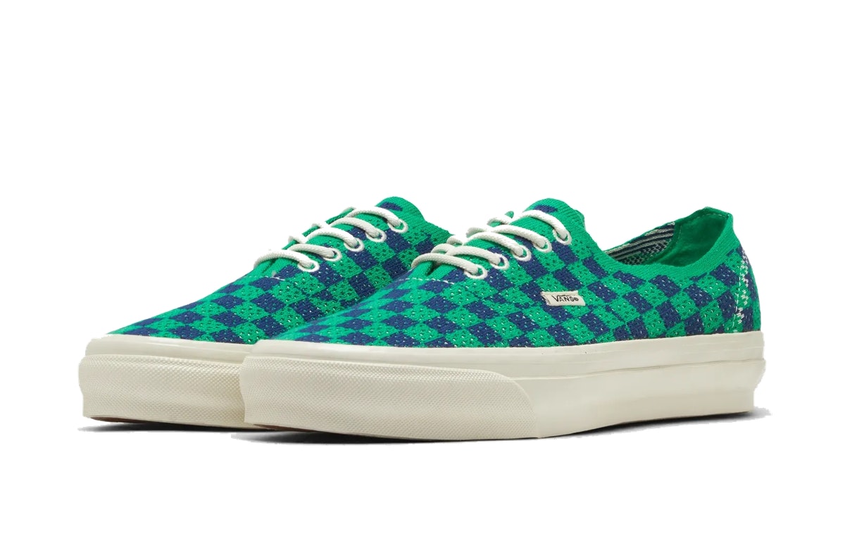 Vans LX Authentic 44 EK Punk Check Green Navy Vans LX Authentic 44 EK Punk Check Green Navy