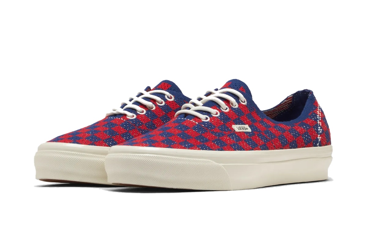 Vans LX Authentic 44 EK Punk Check Red Blue