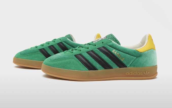 size? x adidas Gazelle Indoor "Preloved Green"