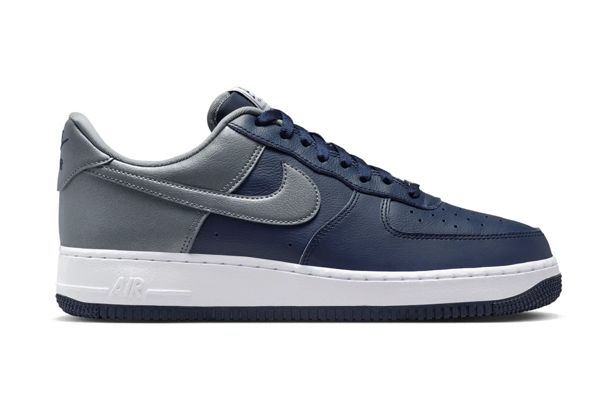 Nike Air Force 1 Low Mismatched Heel Navy