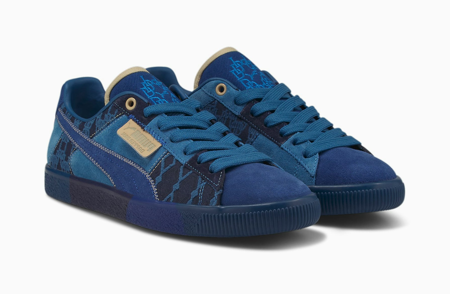  Dapper Dan x Puma Clyde "Blazing Blue"