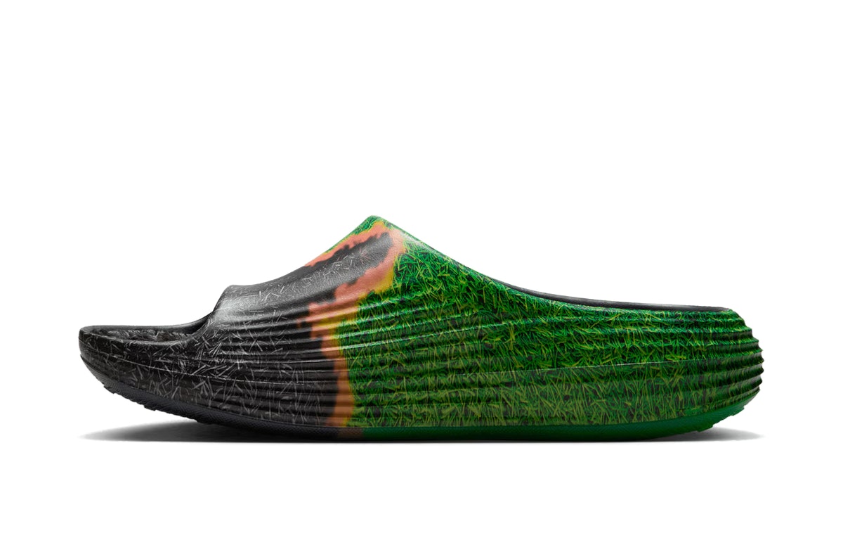 .SWOOSH x Nike ReactX Rejuven8 Slide Touch Grass Dark Smoke Grey