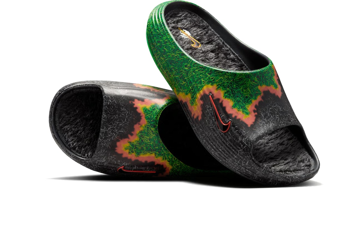 .SWOOSH x Nike ReactX Rejuven8 Slide Touch Grass Dark Smoke Grey