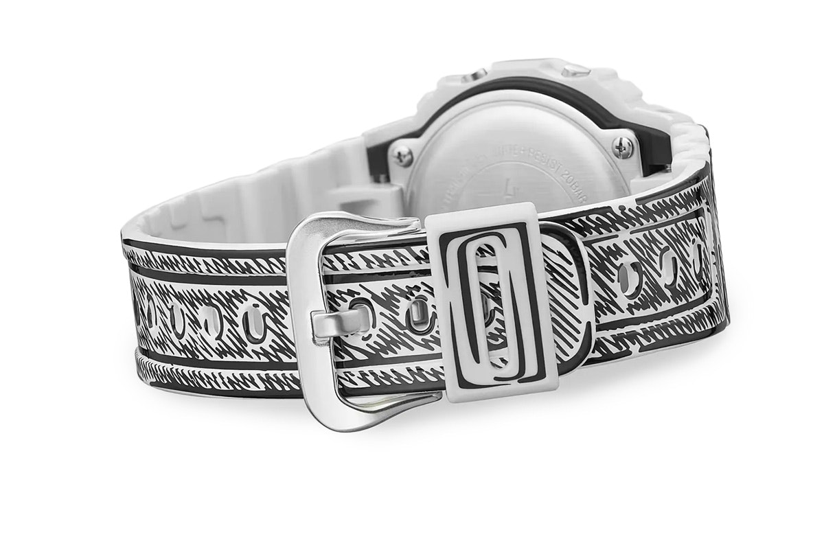 Joshua Vides x Casio G-Shock DW-5600 White Sketch
