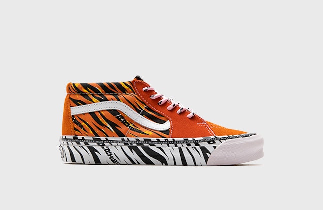 Aries x Vans Vault OG Sk8-Mid LX "Orange Tiger" Aries x Vans Vault OG Sk8-Mid LX "Orange Tiger"