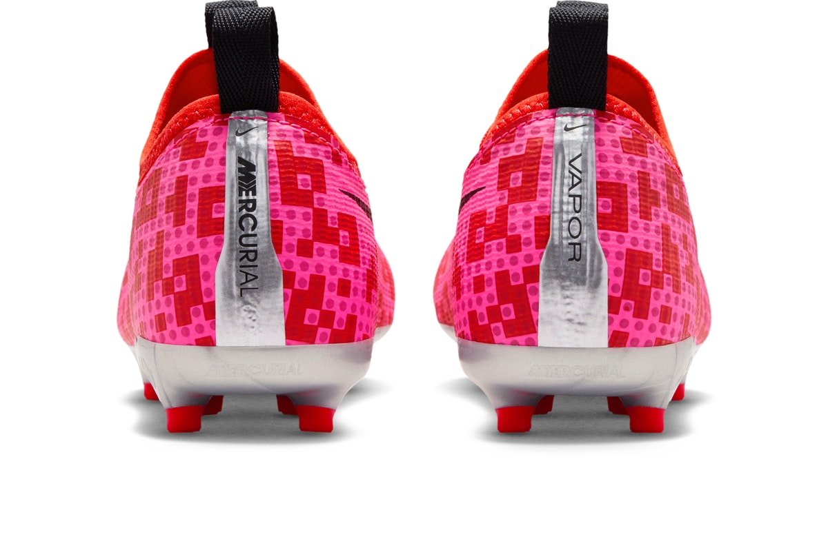 LEGO x Nike Jr. Mercurial Vapor Academy Pixel Camo Rush Red