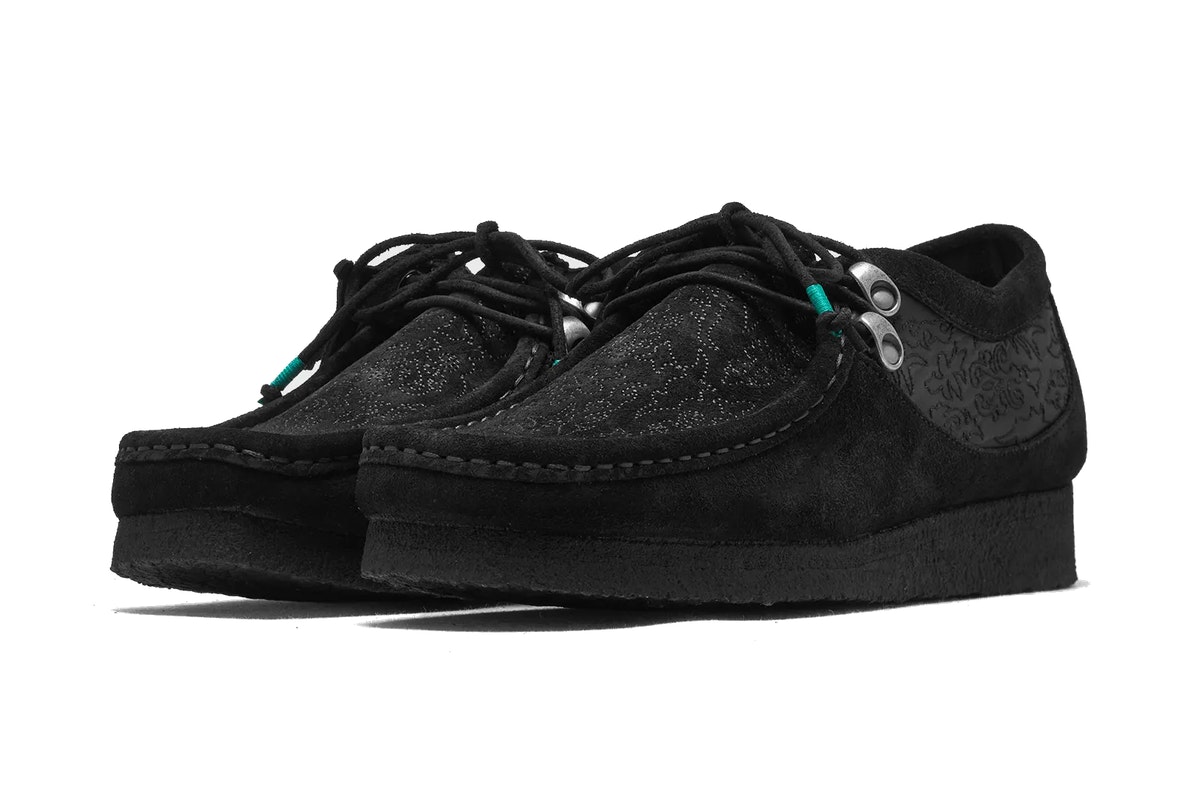 Andersson Bell x Clarks Wallabee Black Embroidery