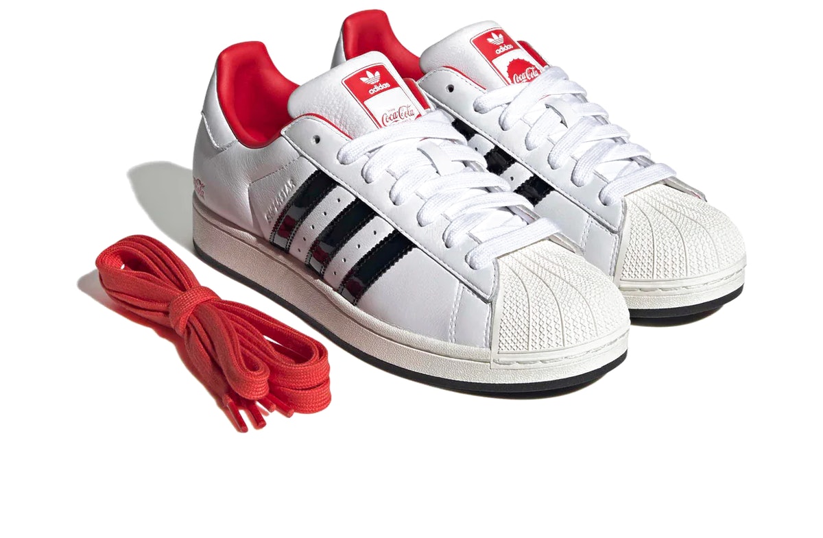 Coca-Cola x adidas Superstar II White Black