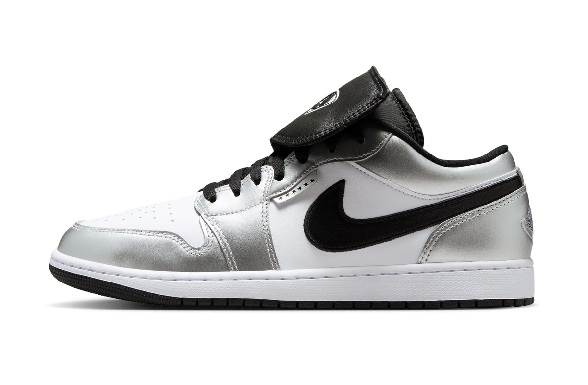 Nike Air Jordan 1 Low Tiempo Metallic Silver Nike Air Jordan 1 Low Tiempo Metallic Silver