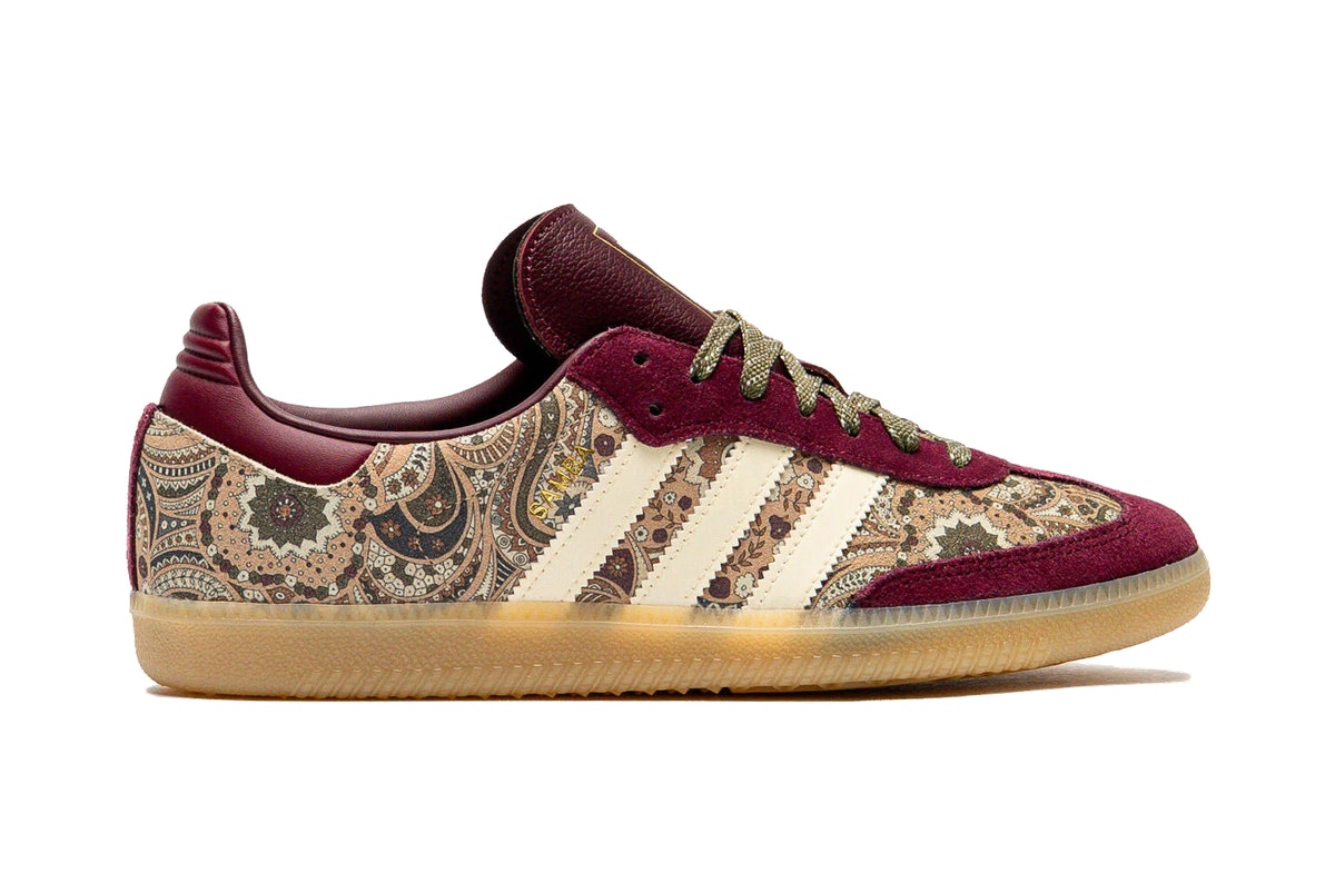 Liberty London x adidas Samba OG Maroon