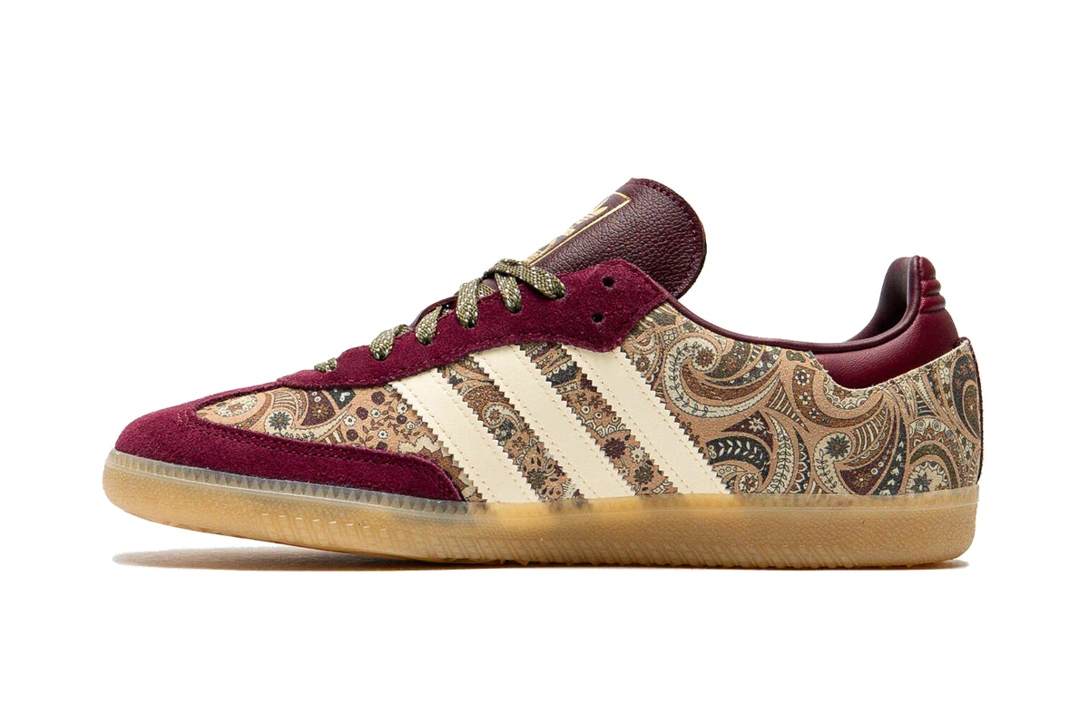 Liberty London x adidas Samba OG Maroon