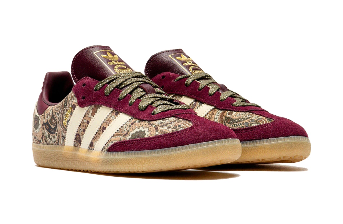 Liberty London x adidas Samba OG Maroon