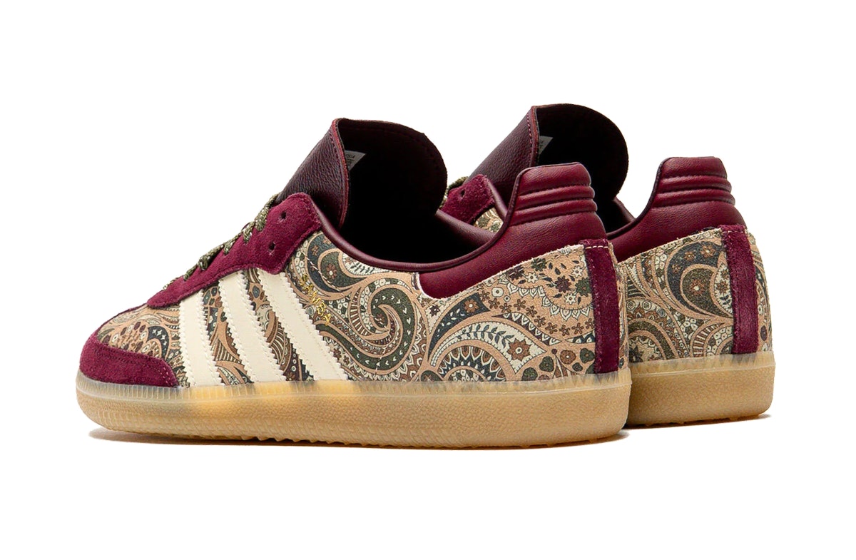 Liberty London x adidas Samba OG Maroon