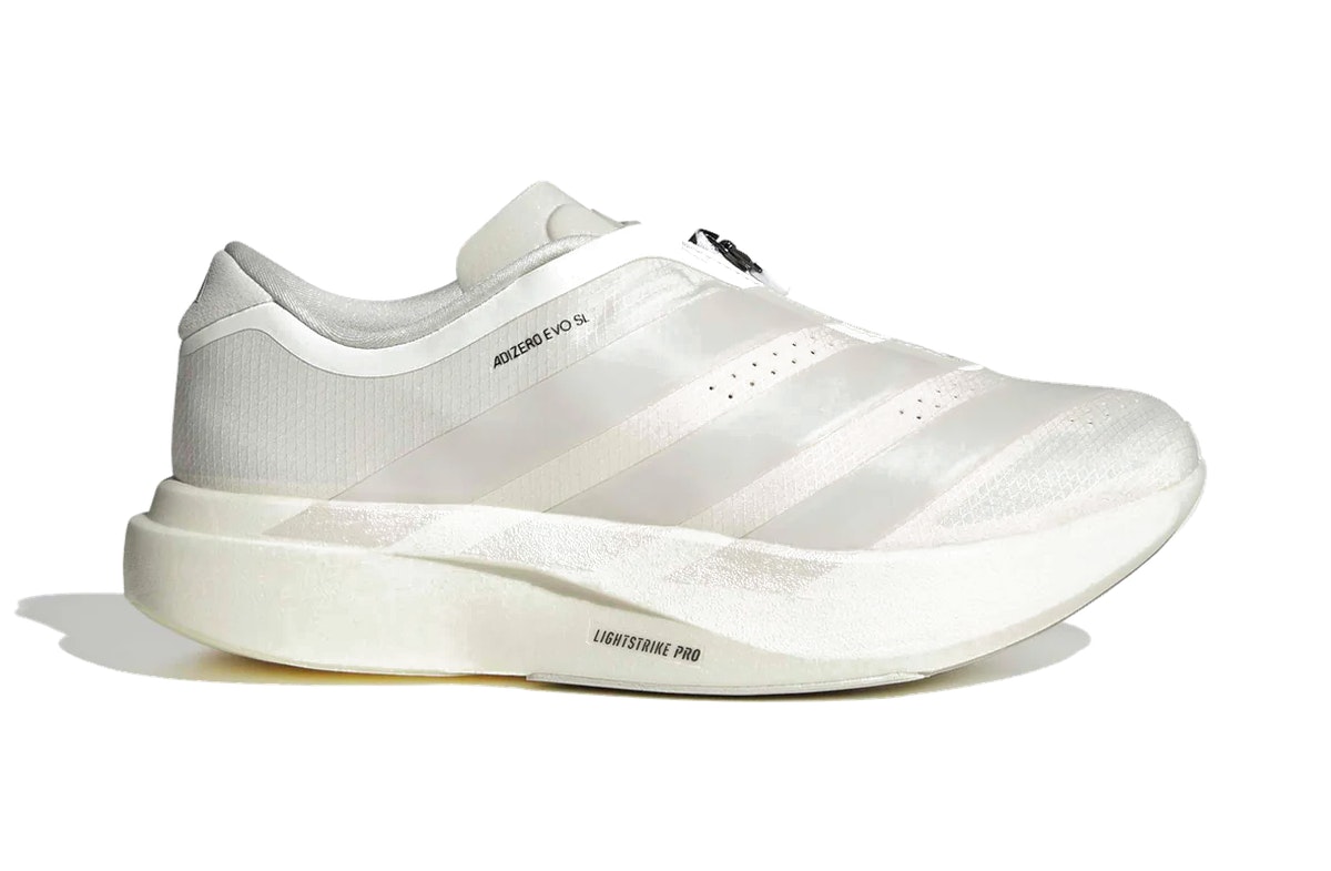 adidas Adizero Evo SL Zip White adidas Adizero Evo SL Zip White