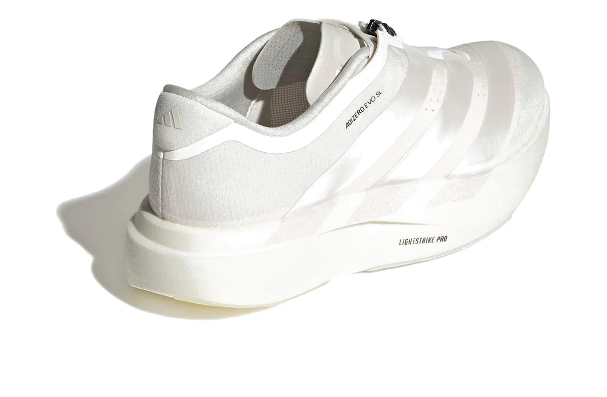 adidas Adizero Evo SL Zip White adidas Adizero Evo SL Zip White