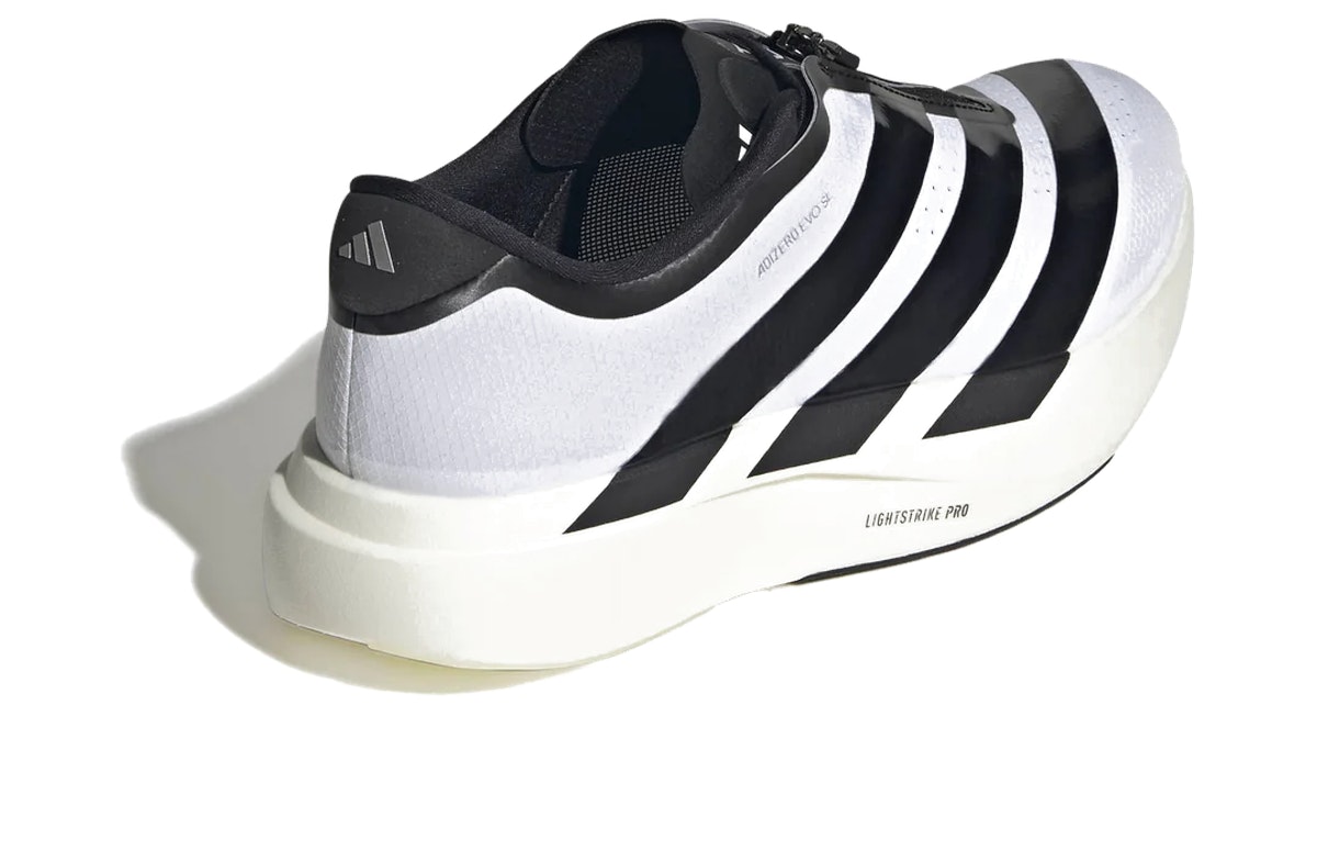 adidas Adizero Evo SL Zip White Black adidas Adizero Evo SL Zip White Black