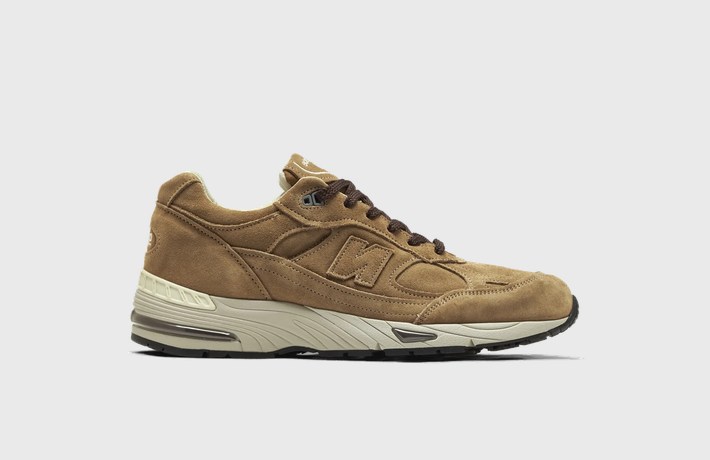 New Balance 991v1 Made in UK Luxe Suede Dijon