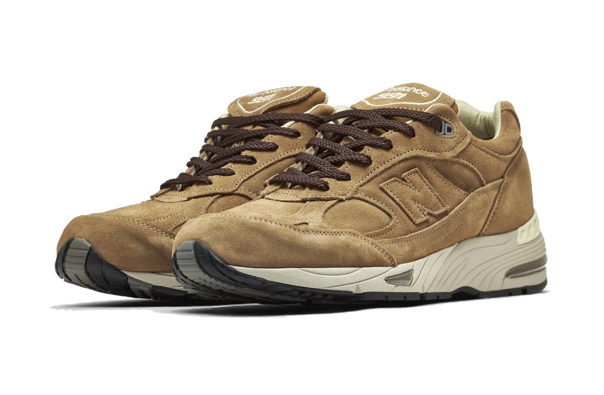 New Balance 991v1 Made in UK Luxe Suede Dijon