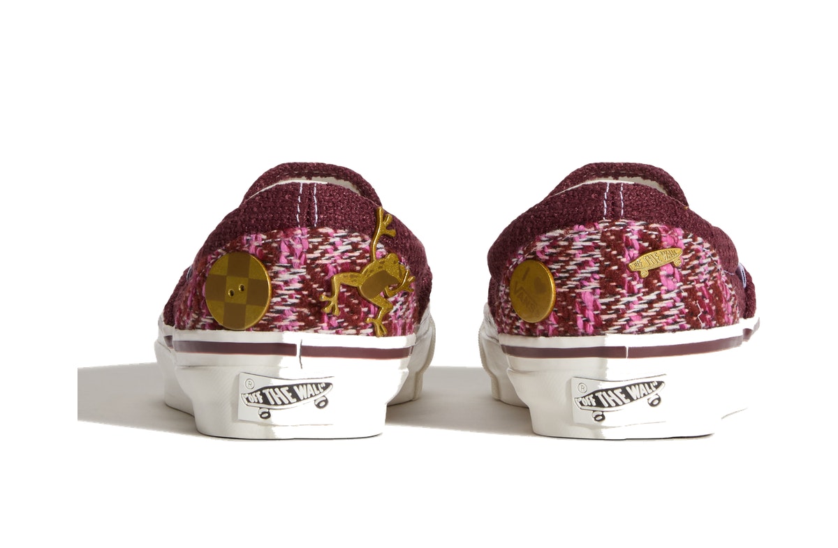 Vans Premium LX Classic Slip-On 98 Cardigan Brown Pink