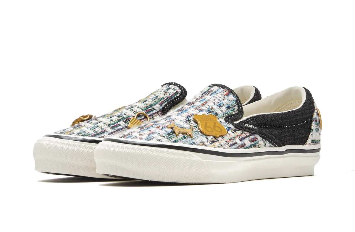Vans Premium LX Classic Slip-On 98 Cardigan Black White