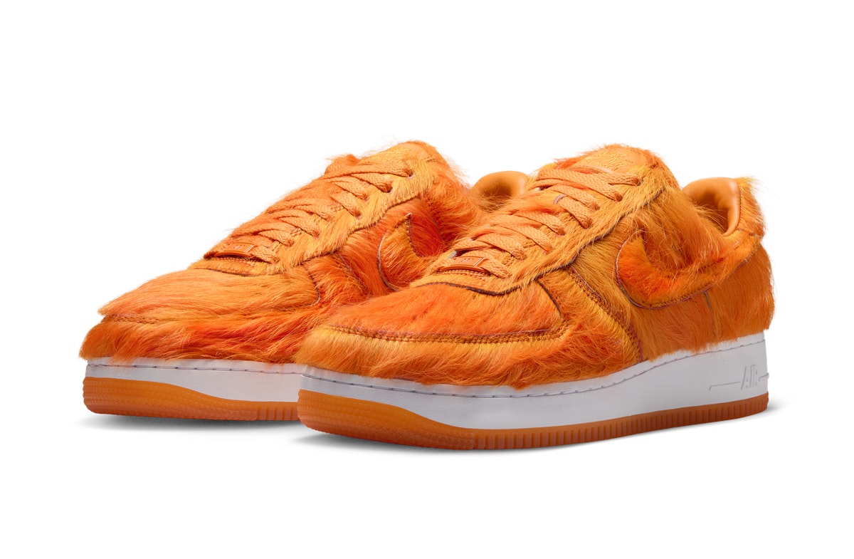 Nike Air Force 1 Low Orange Pony Hair Nike Air Force 1 Low Orange Pony Hair