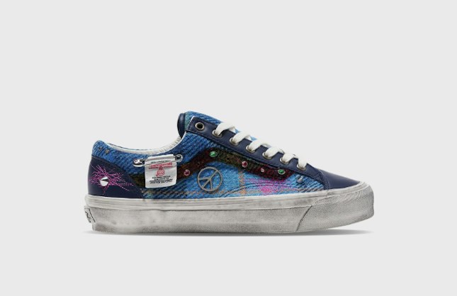 Harris Tweed x Vans Premium Old Skool 36 Blue Multi