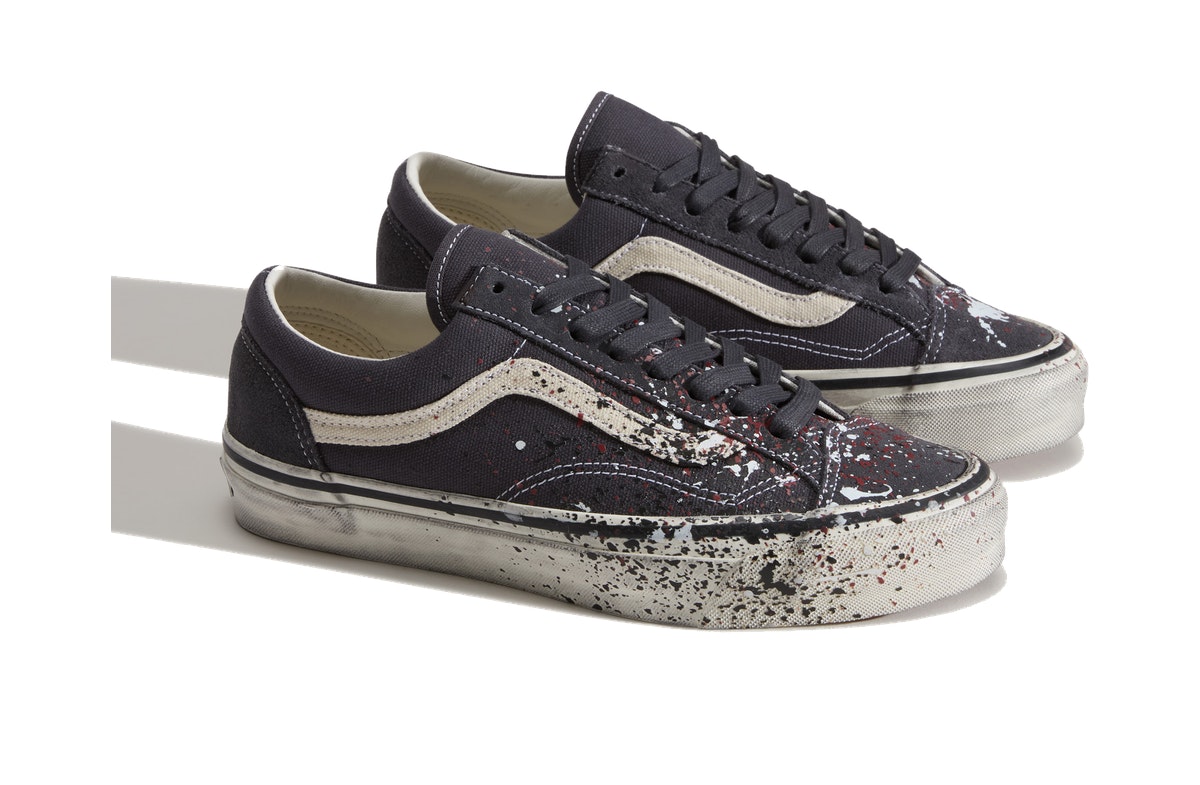 Vans LX Old Skool 36 Paint Splatter Charcoal Grey