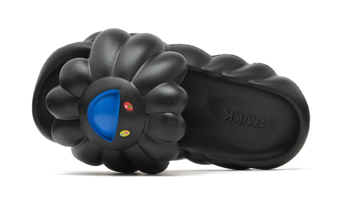 Takashi Murakami x Ohana Hatake Full-Bloom Slides Black Blue
