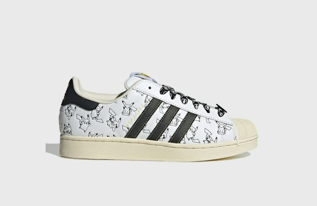Pokemon x adidas Superstar Pikachu White