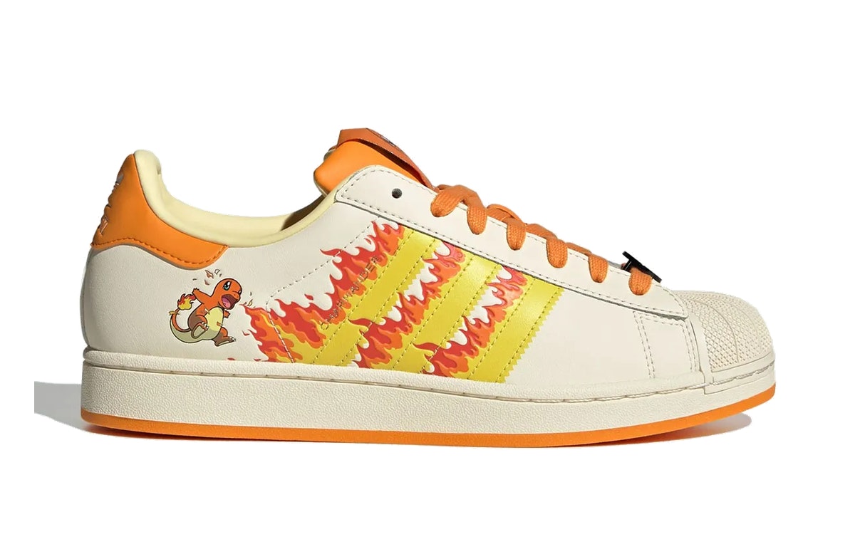 Pokemon x adidas Superstar Charmander