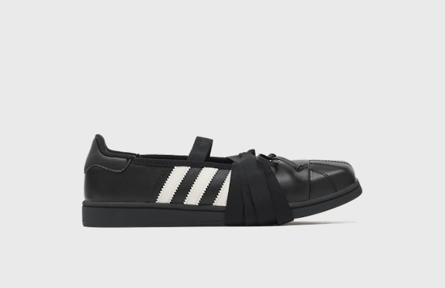 JENNIE x adidas Superstar Square Toe Ballet Black