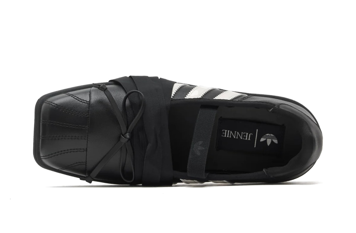 JENNIE x adidas Superstar Square Toe Ballet Black
