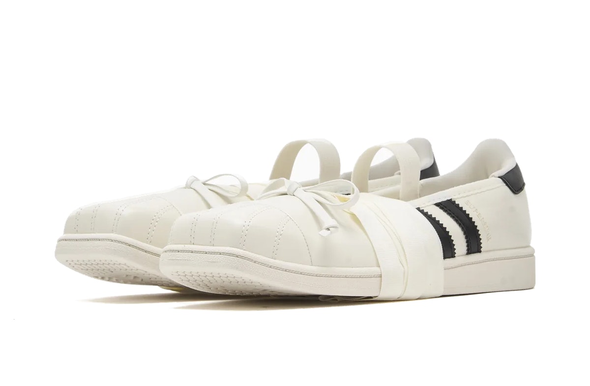 JENNIE x adidas Superstar Square Toe Ballet Off White